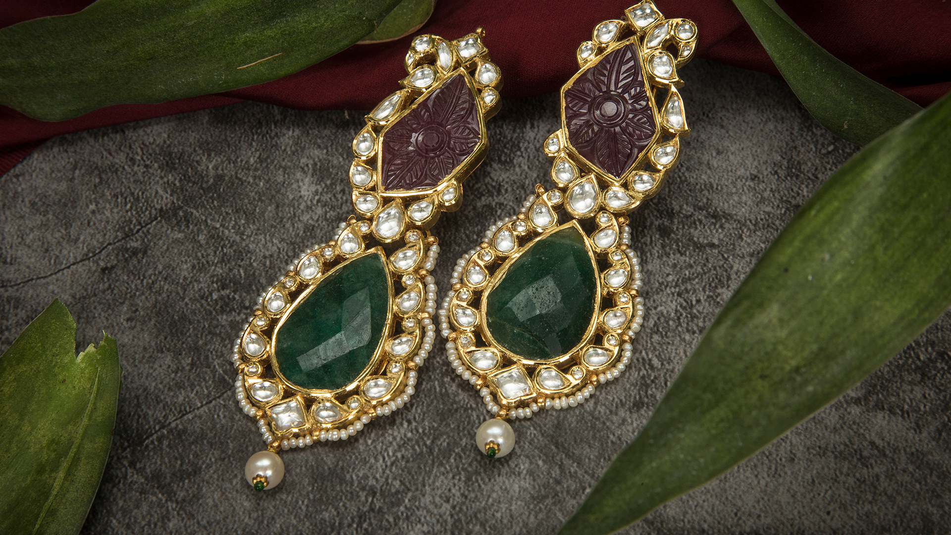 Gems Heated, Dyed, and Glass-filled