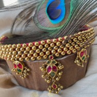 Gold Gajjri Choker